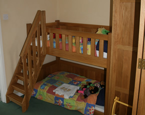 bunk beds at higher lank farm, toddler-friendly farm holidays in cornwall