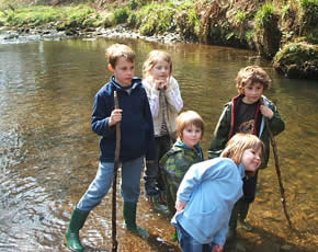 pond dipping at higher lank farm
