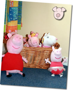 ASD friendly Peppa pig toys ready for cuddles